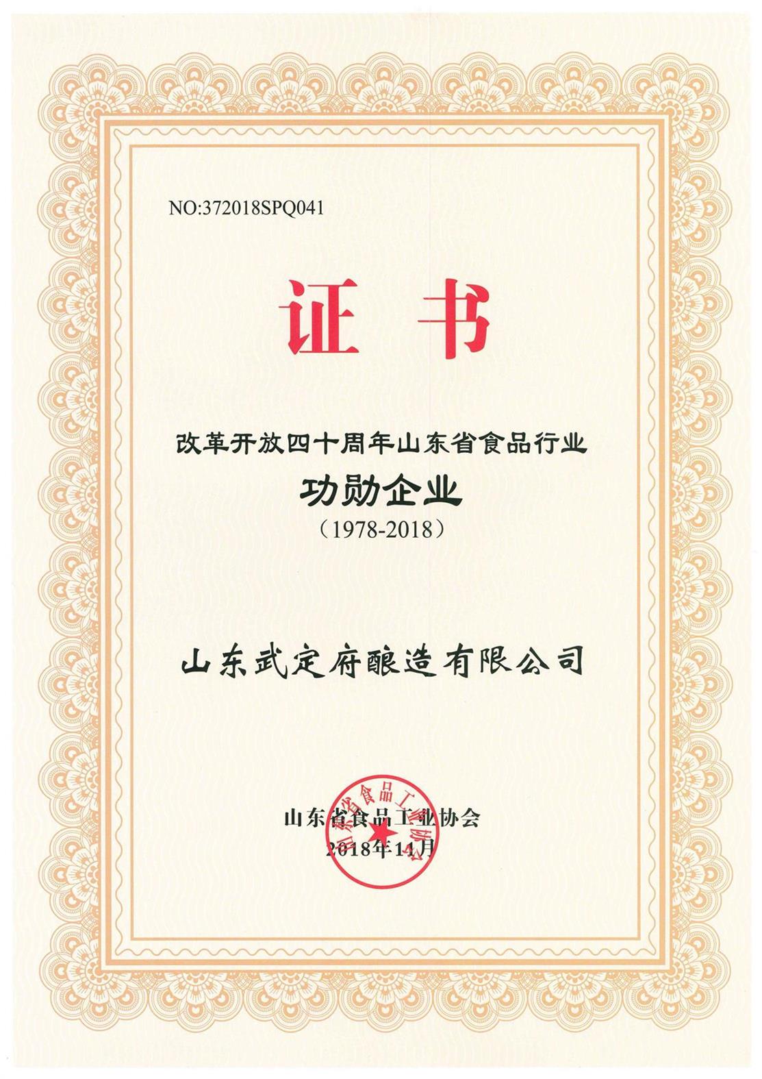 改革開放40年功勛企業(yè)